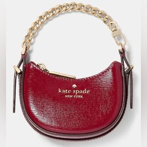 Kate Spade Nova Micro Bag Charm in Red Jam NWT